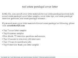 Cover Letters For Paralegals Entry Level Paralegal Cover Letter