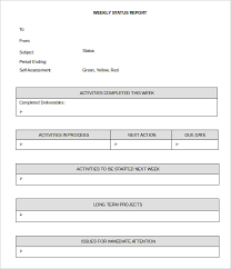 36 Weekly Activity Report Templates Pdf Doc Free