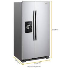 whirlpool 24 6 cu ft side by side