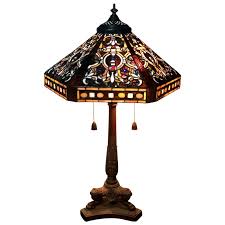 Large Leaded Stained Glass Lamp Shade