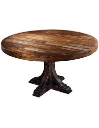 Rustic Style Solid Wood Round Dining Table