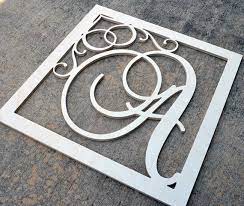 Wooden Letters Monogram Wall Decor