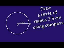 How To Draw A Circle Of Radius 3 5 Cm
