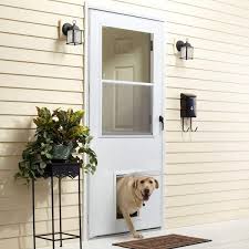 Pet Entry Aluminum Storm Door