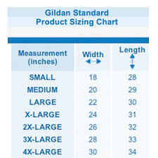 Gildan Size Chart Robot Butikken Flickr