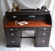Countryside amish furniture provides a wide selection of roll top desks in all sizes. Black Painted Roll Top Desk Plans The Desk Has Seven Drawers Each With Nickel Plated Pulls Desk Redo Roll Top Desk Furniture
