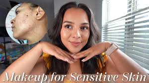 makeup routine for acne e sensitive