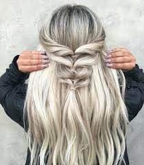 Wear these cute braids to summer events or fancy i find it best when doing most braids for long hair to start with clean and dry hair. Half Up Half Down Pull Through Braid Long Hair Styles Cute Braided Hairstyles Braided Hairstyles Easy