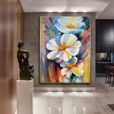 Large Flower Wall Art Abstract Print