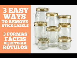 Remove Sticky Labels From A Jar