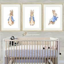 peter rabbit wall print nursery wall
