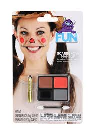 scarecrow makeup set halloween costume makeup uni black brown orange one size fun costumes