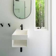 Wall Mounted Basin With A Shelf Just
