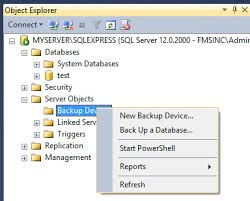 how to backup sql express database