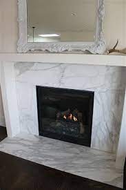 modern marble fireplace mantel home