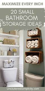 20 Small Bathroom Storage Ideas That