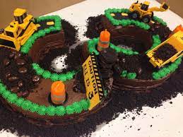 Number 3 Construction Birthday Cake Four Oaks Bakery gambar png