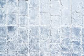 Abstract Blue Grey Color Brick Floor