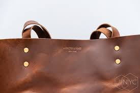 leather tote bag shoot