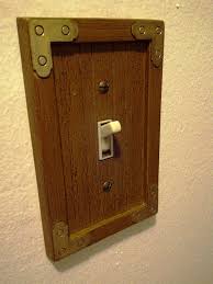 Vintage Wooden Light Switch Cover