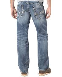 Mens Zac Relaxed Fit Straight Jeans
