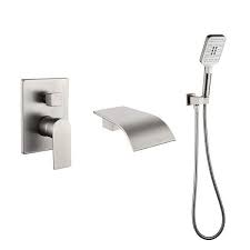 Wall Mounted Tub Faucet With Hand