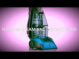 hoover steam vac instructions and