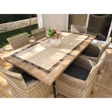 Create the perfect outdoor stone dining furniture style for you. Stone Outdoor Dining Table 210x100cm Buy Outdoor Dining Tables 750958010155