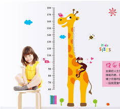 Promotions Giraffe Kids Growth Chart Height Measure For