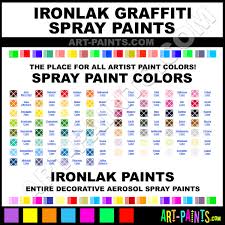 Ironlak Graffiti Spray Paint Colors Ironlak Graffiti