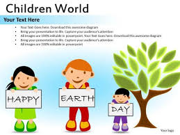 Earth Day Kids Powerpoint Ppt Templates Powerpoint Templates