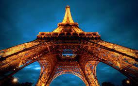 eiffel tower at night wallpapers