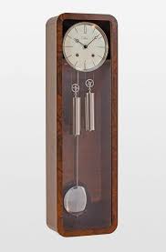 Vintage Mechanical Wall Clock In Walnut
