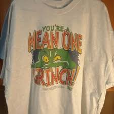 2xl Christmas T Shirt Gildan Ash Gray Mean One Mr Grinch