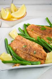 pan seared tilapia with green beans