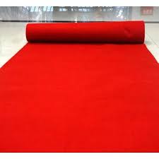 red non woven exhibition hall flooring