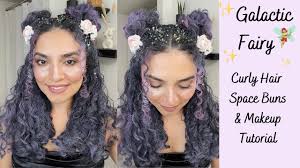 curly fairy makeup hair tutorial