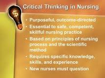 Visualize the steps to critical thinking in nursing with a mind map 