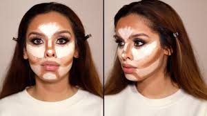 contouring and highlighting blush