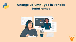 change column type in pandas 4 methods