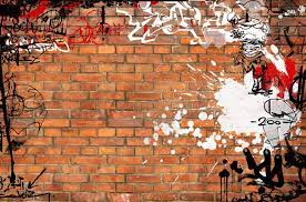 Graffiti Brick Wall Stock Ilration