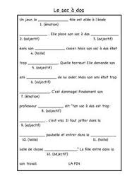 French Madlibs Adjectives Part 1 French Adjectives