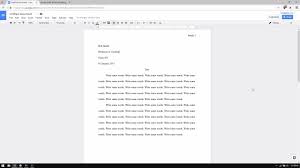 google docs how to set up an mla format essay  