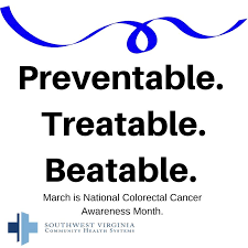 Learn how you can spread awareness and prioritize your colorectal health with regular screenings. Southwest Virginia Community Health Systems Going Blue For Colorectal Cancer Awareness Month Southwest Virginia Community Health Systems