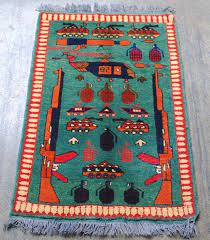 110 cm x68 cm tribal old war rug