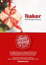 Prints Baker Distributing Company Holiday Greeting Card