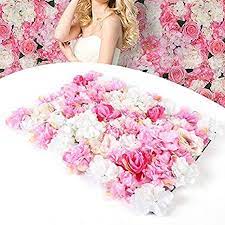 Make your home a bit more attractive and colorful with these 20 easy diy flower wall decor ideas that are actually the flower arrangements creating the best floral appeal of the wall. Harolddol Artificial Flower Wall 20 X Rose Wall Floral Diy Decoration Silk Flower Party Artificial Flowers Panel For Garden Wedding Decor 40 X 60 Cm Deep Pink Champagne Amazon De Home Kitchen