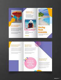 holiday travel brochure template in ms