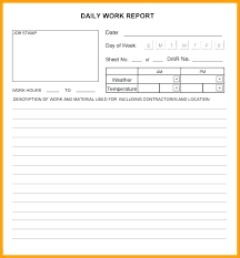 Daily Report Template Free Download Excel Les Templates Word