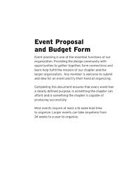 Event Proposal Template Free Download Create Edit Fill